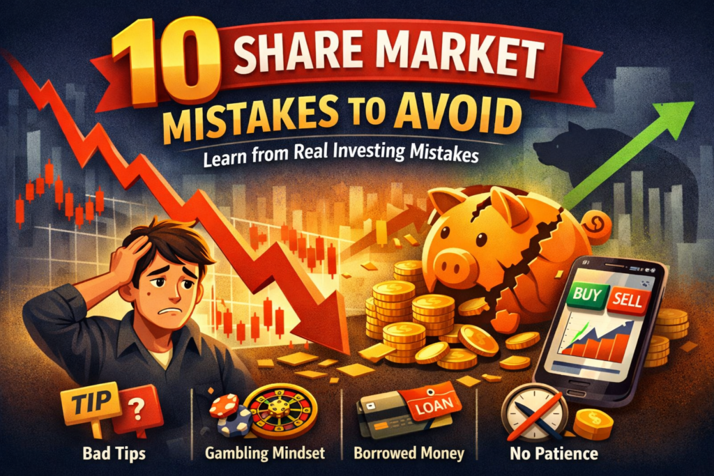 10 Share Market Mistakes Everone Should Avoid – Learn From Real Investing Mistakes