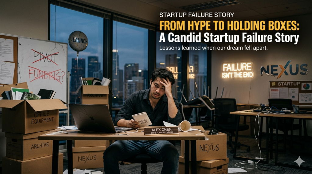 startup failure case study in India with business mistakes and lessons