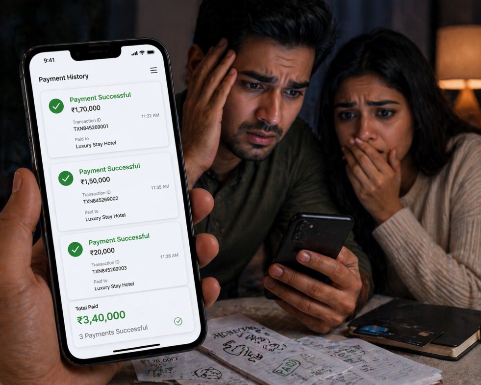 Payment Successful multiple times Honeymoon Hotel Booking Scam